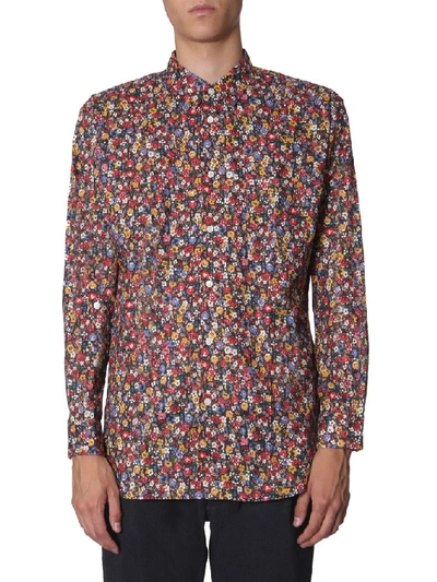 Shop Comme Des Garçons Shirt Floral Printed Shirt In Multi