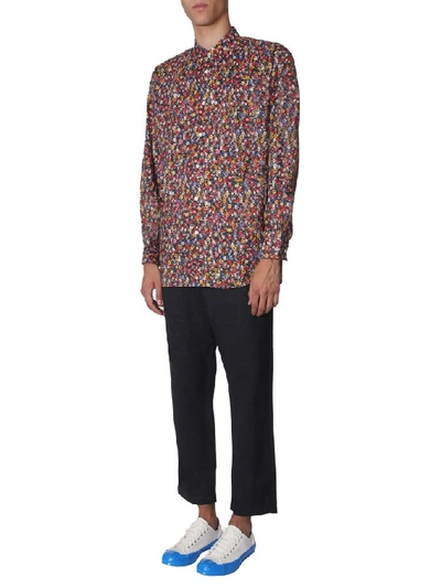 Shop Comme Des Garçons Shirt Floral Printed Shirt In Multi