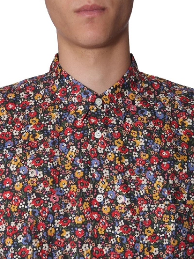 Shop Comme Des Garçons Shirt Floral Printed Shirt In Multi