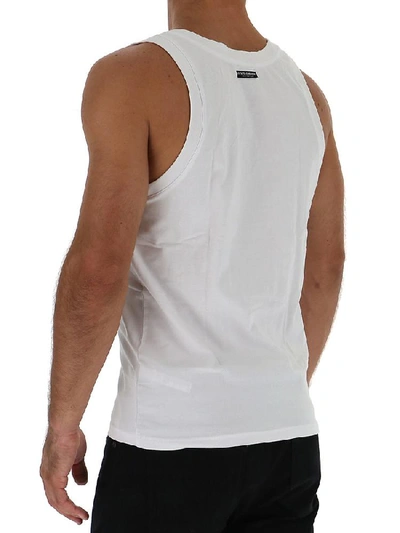 Shop Dolce & Gabbana Underwear Tank Singlet In White