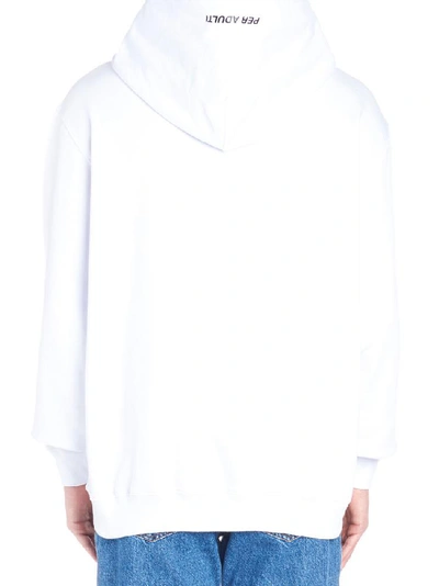 Shop Msgm Mutlivitamin Printed Hoodie In White