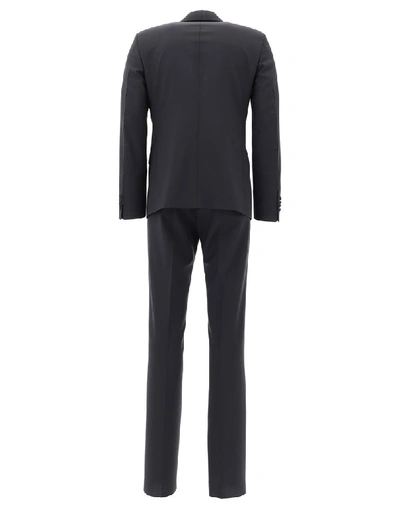 Shop Prada Tailored Tuxedo Suit In Black