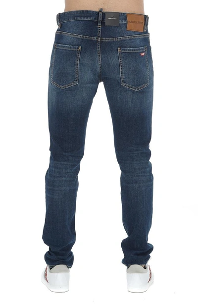 Shop Dsquared2 Straight Slim Fit Jeans In Blue