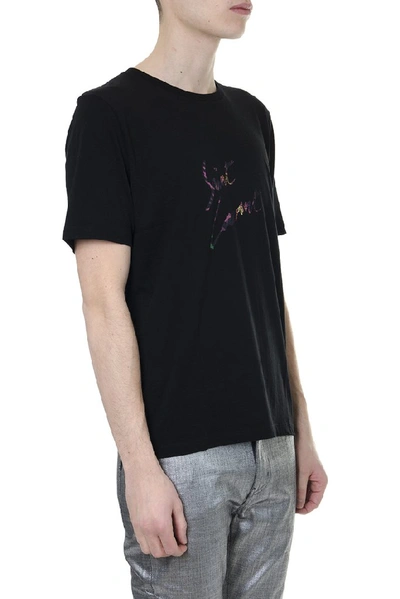 Shop Saint Laurent Logo T In Black