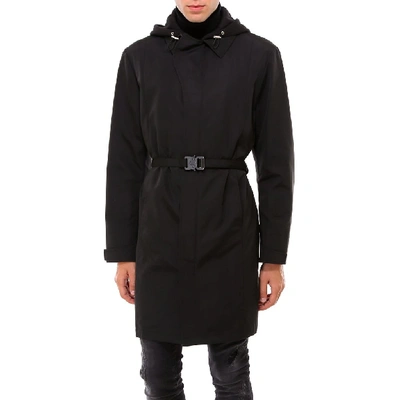 Shop Alyx 1017  9sm Belted Hooded Coat In Black