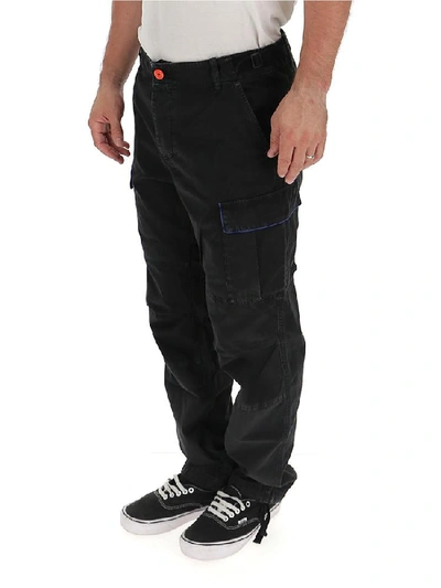 Shop Heron Preston Ctnnb Cargo Trousers In Black