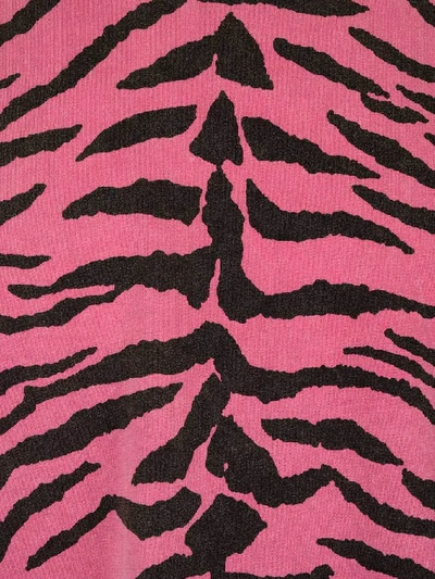 Shop Saint Laurent Zebra Print T-shirt In Multi