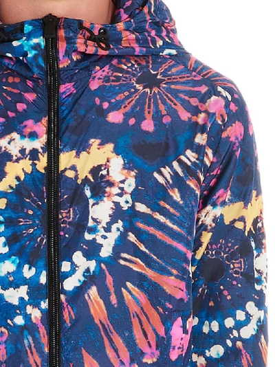 Shop Dsquared2 Tie Dye Print Hooded Jacket In Multi