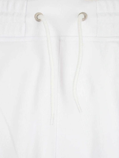 Shop Givenchy Side Logo Tape Shorts In White