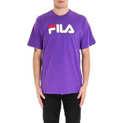 Shop Fila Logo Printed T In Purple