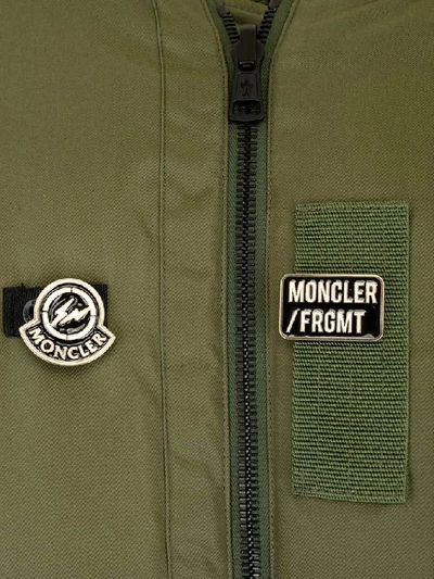 Shop Moncler Genius Moncler X Fragment Hiroshi Fujiwara Raptor Bomber Jacket In Green