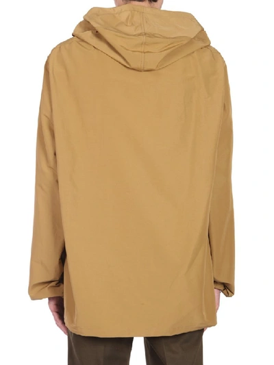 Shop Lanvin Oversize Hooded Sweatshirt In Yellow