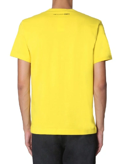 Shop Comme Des Garçons Shirt Crewneck T In Yellow