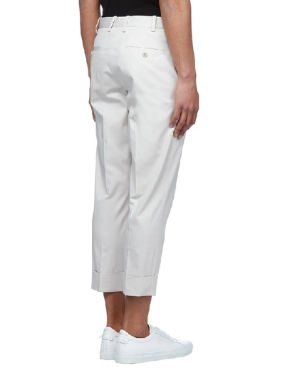 Shop Neil Barrett Cropped Trousers In White