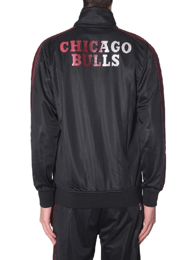 Shop Marcelo Burlon County Of Milan Chicago Bulls Bomber Jacket In Black
