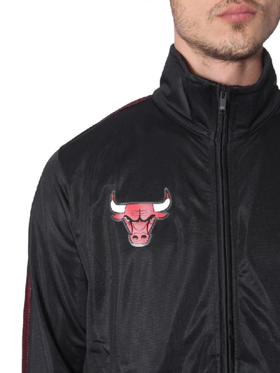 Shop Marcelo Burlon County Of Milan Chicago Bulls Bomber Jacket In Black