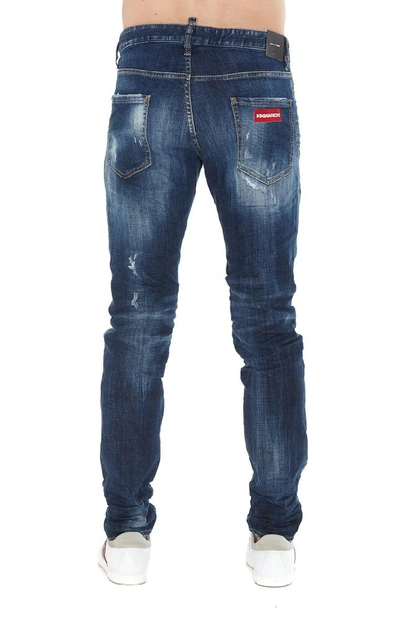 Shop Dsquared2 Cool Guy Distressed Jeans In Blue