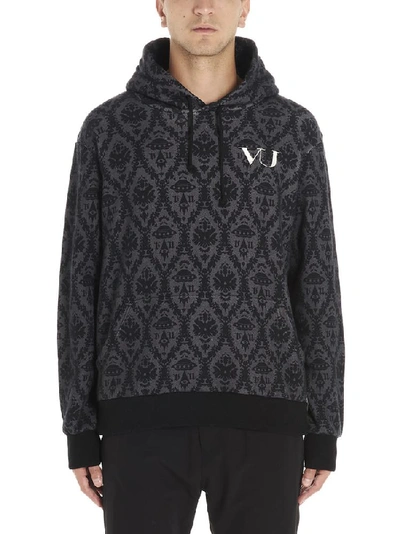 Shop Undercover Valentino X  Brocade Motif Hoodie In Multi