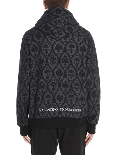 Shop Undercover Valentino X  Brocade Motif Hoodie In Multi