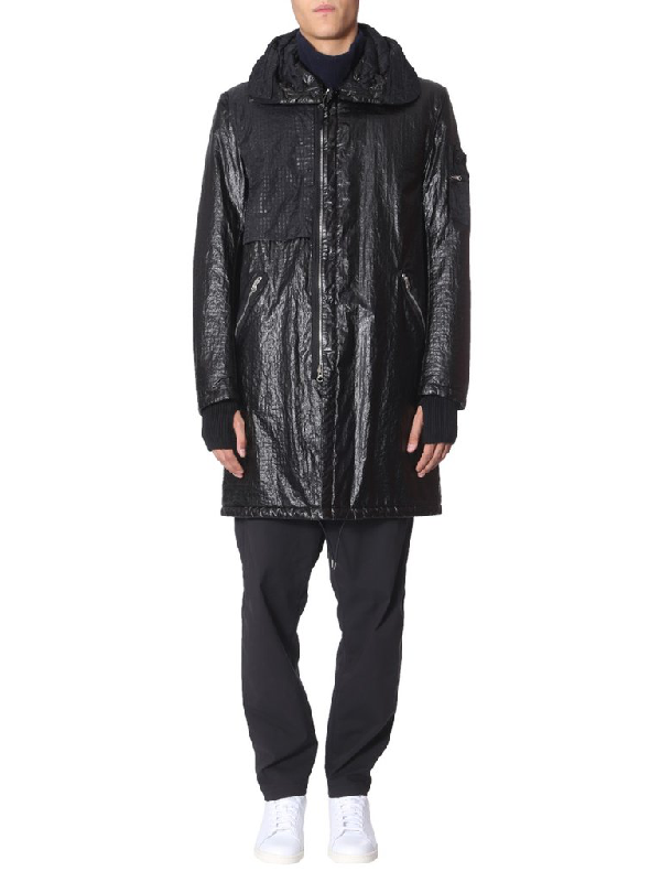 Stone Island Shadow Project Hooded Parka In Black | ModeSens