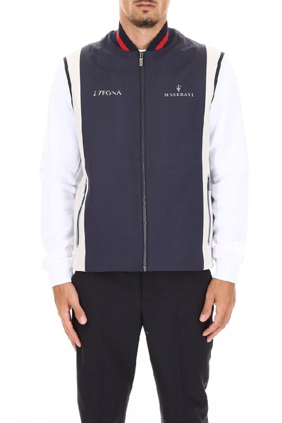 Shop Z Zegna X Maserati Contrasting Panelled Vest In Multi