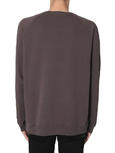 Shop Givenchy Logo Embroidered Sweatshirt In Grey