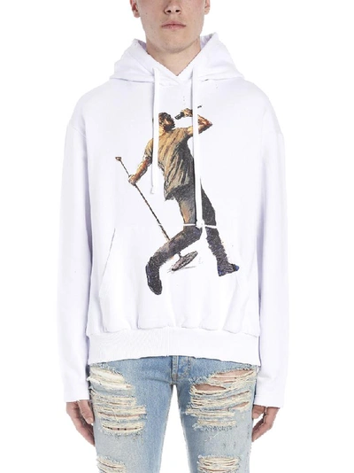 Shop Ih Nom Uh Nit Printed Hoodie In White