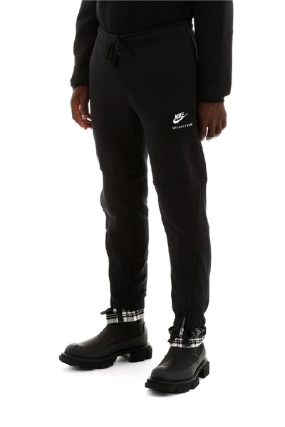 Shop Alyx 1017  9sm X Nike Tartan Insert Joggers In Black