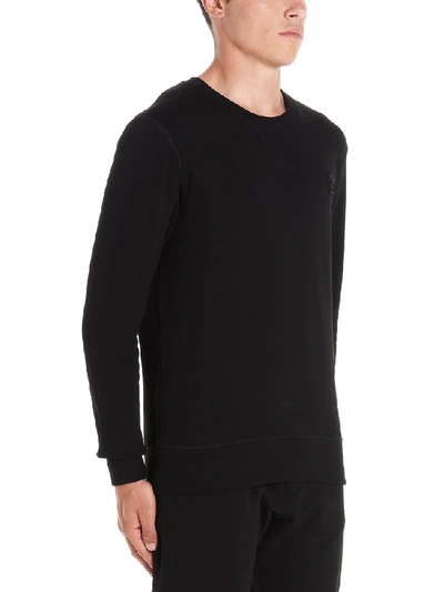 Shop Alexander Mcqueen Skull Patch Crewneck Jumper In Black