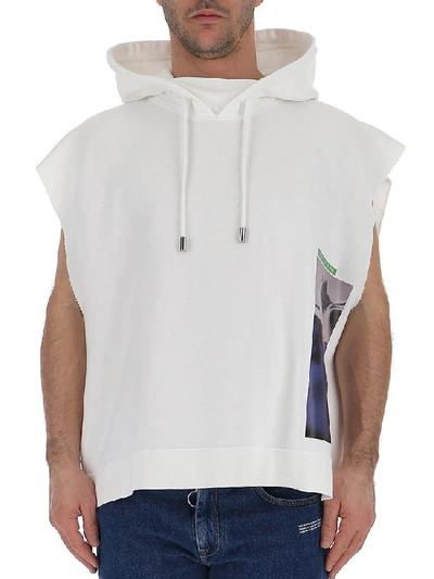 Shop Dsquared2 X Mert And Marcus Graphic Print Sleeves Hoodie In White