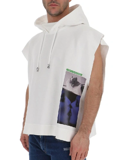 Shop Dsquared2 X Mert And Marcus Graphic Print Sleeves Hoodie In White