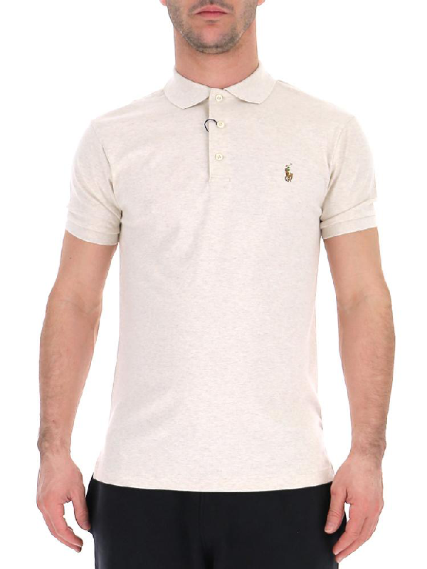 ralph lauren beige polo shirt