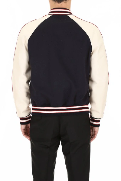 Shop Alexander Mcqueen Skull Patch Bomber Jacket In Multi