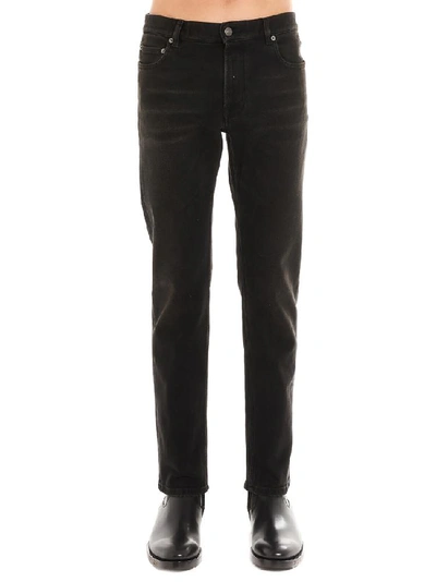 Shop Balenciaga Skinny Washed Jeans In Black