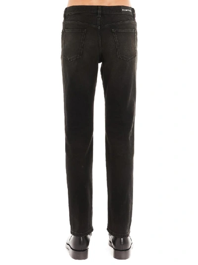 Shop Balenciaga Skinny Washed Jeans In Black