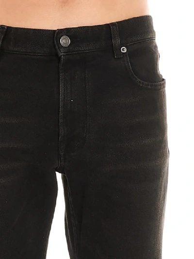 Shop Balenciaga Skinny Washed Jeans In Black