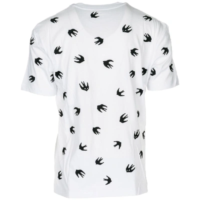 Shop Mcq By Alexander Mcqueen Mcq Alexander Mcqueen All Over Swallow Print T In White
