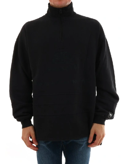 Shop Balenciaga Bb Address Ski Sweater In Black