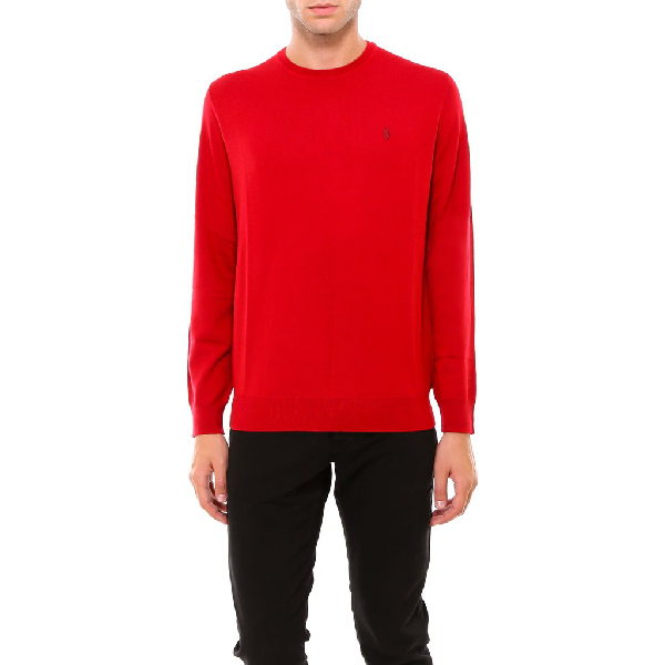 red polo crewneck