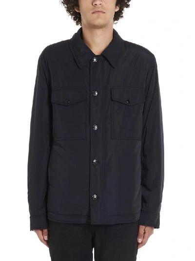 Shop Tom Ford Shirt Jacket In Navy
