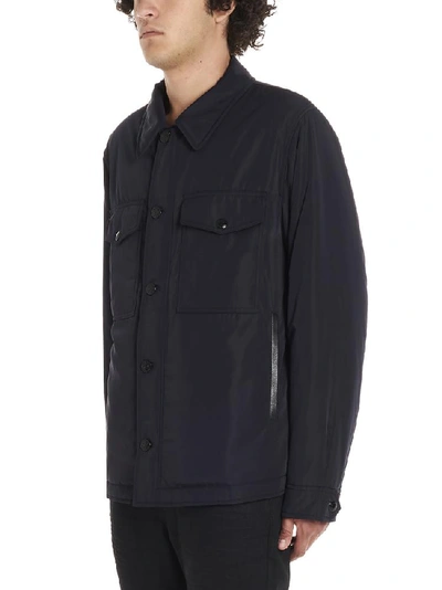 Shop Tom Ford Shirt Jacket In Navy