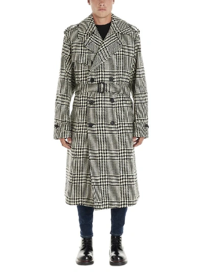Shop Alexander Mcqueen Double Breasted Check Coat In Multi