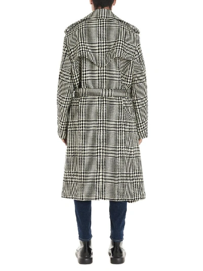 Shop Alexander Mcqueen Double Breasted Check Coat In Multi