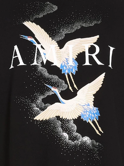 Shop Amiri Graphic Print Sweatshirt In Black