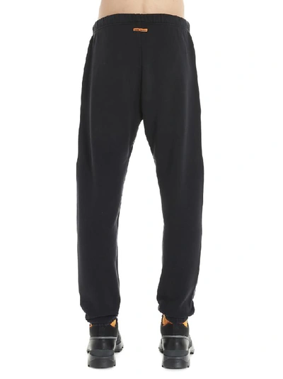 Shop Heron Preston Logo Drawstring Sweatpants In Black