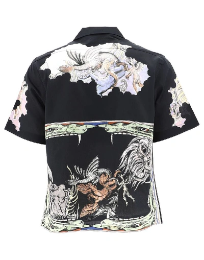 Shop Givenchy Icarus Logo Printed Shirt In Black
