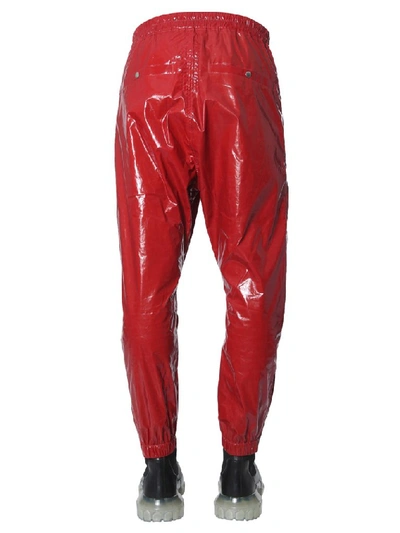 Shop Rick Owens Larry Track Pants In Red