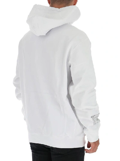 Shop Heron Preston Nasa Print Hoodie In White Multicolr