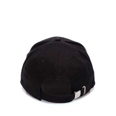 Shop Fila Logo Embroidered Baseball Cap In Black