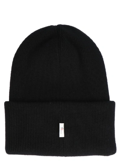 Shop Moncler Grenoble Logo Patch Beanie In Black